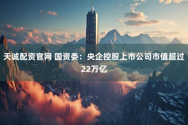 天诚配资官网 国资委：央企控股上市公司市值超过22万亿